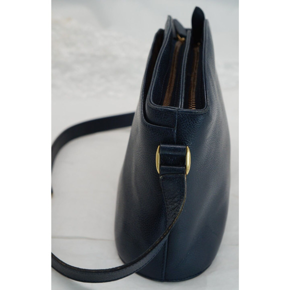 Rare Vintage COACH Madison Pierre 4406 Navy Leather Shoulder Bag in EUC - Picture 5 of 13